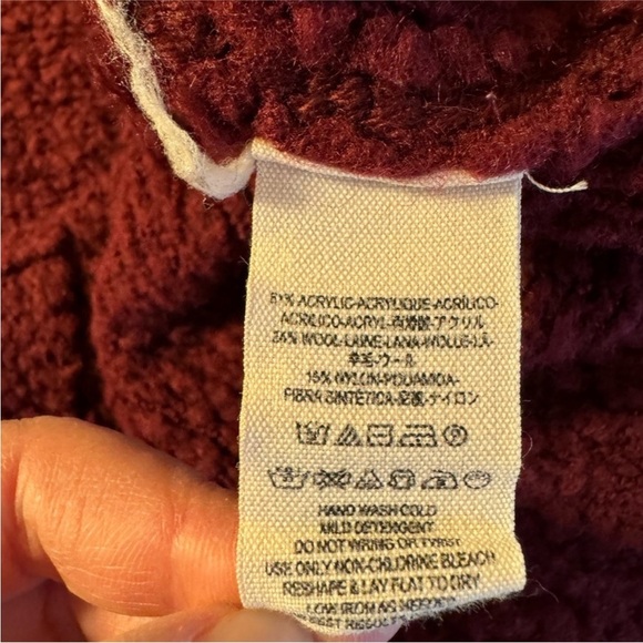 FREE PEOPLE Fall Friend Oversized Wool Blend Cardigan Sweater - Small - Picture 8 of 12